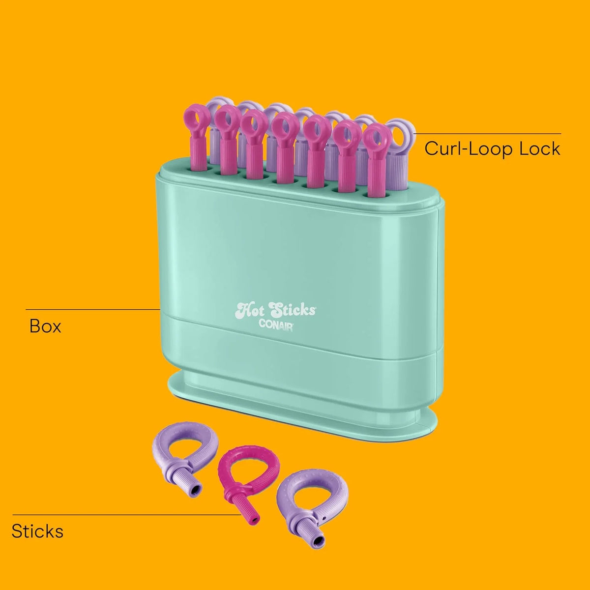 Conair Hot Rollers, Silicone, No Clips Needed, 85-Second Heat-up, 14-Pc