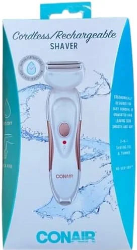 CONAIR Cordless Rechargeable Wet/Dry Shaver 2-in-1 Shaving Foil + Trimmer
