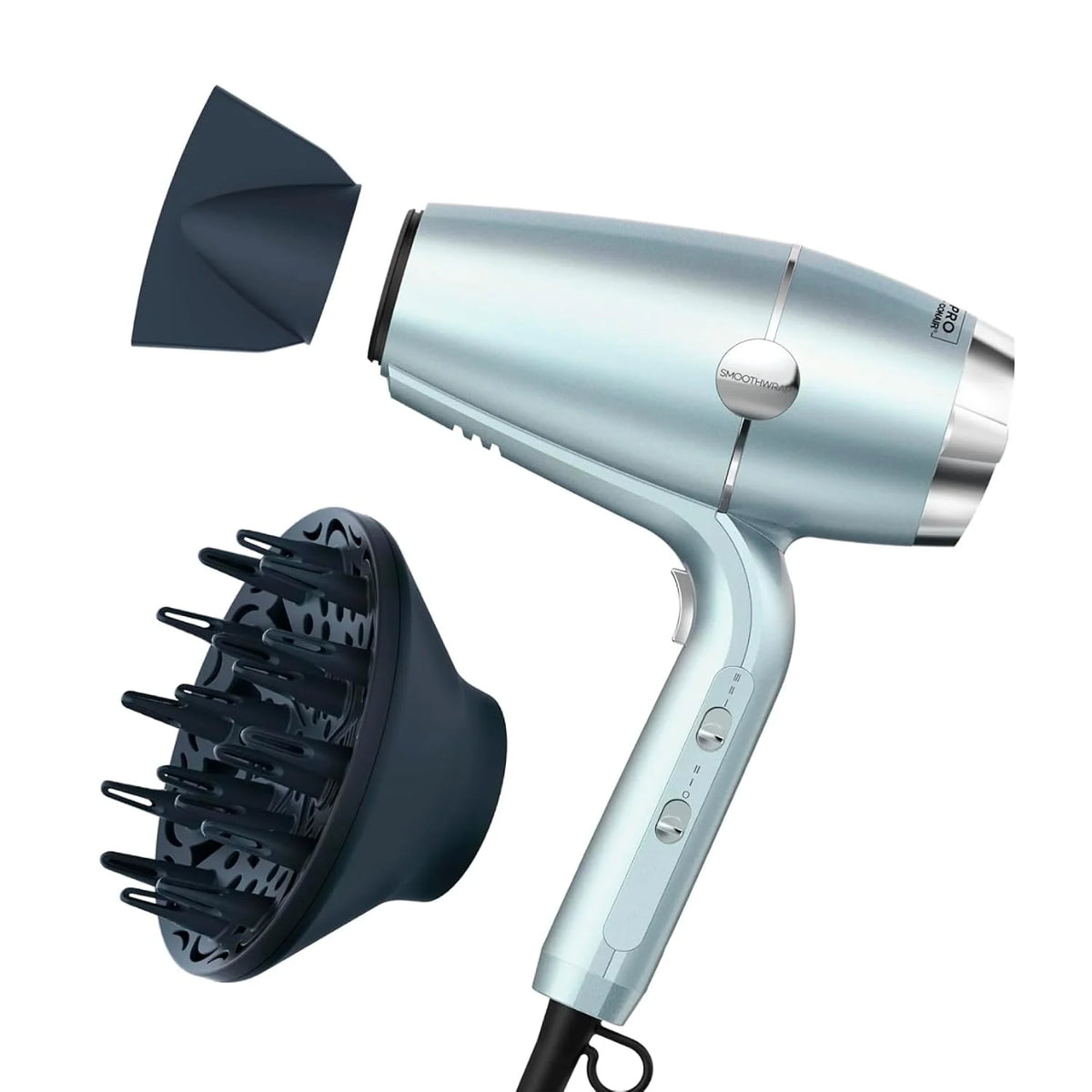 Conair SmoothWrap Ionic Hair Dryer, Diffuser & Concentrator, 1875W, Mint