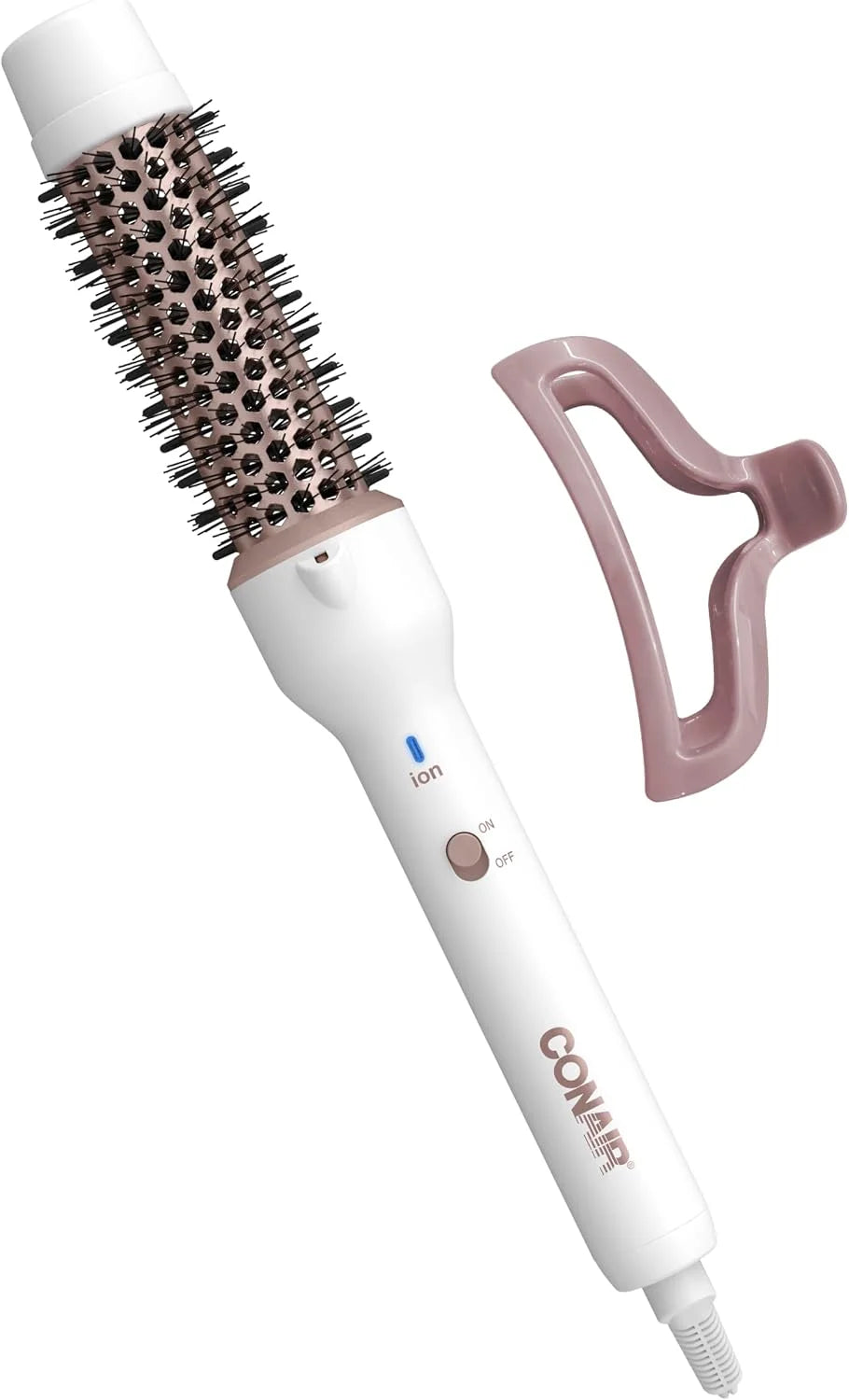 Conair Double Ceramic 1¼-Inch Thermal Brush, Heated Round Brush for Blowouts, Curls, and Waves, Ceramic Technology Eliminates Damaging Hot Spots for Smooth, Shiny Hair