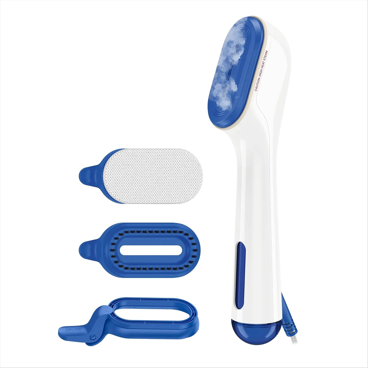 Conair Clothes Steamer, 2-in-1 Travel Steamer & Iron, Anti-Drip, White/Blue