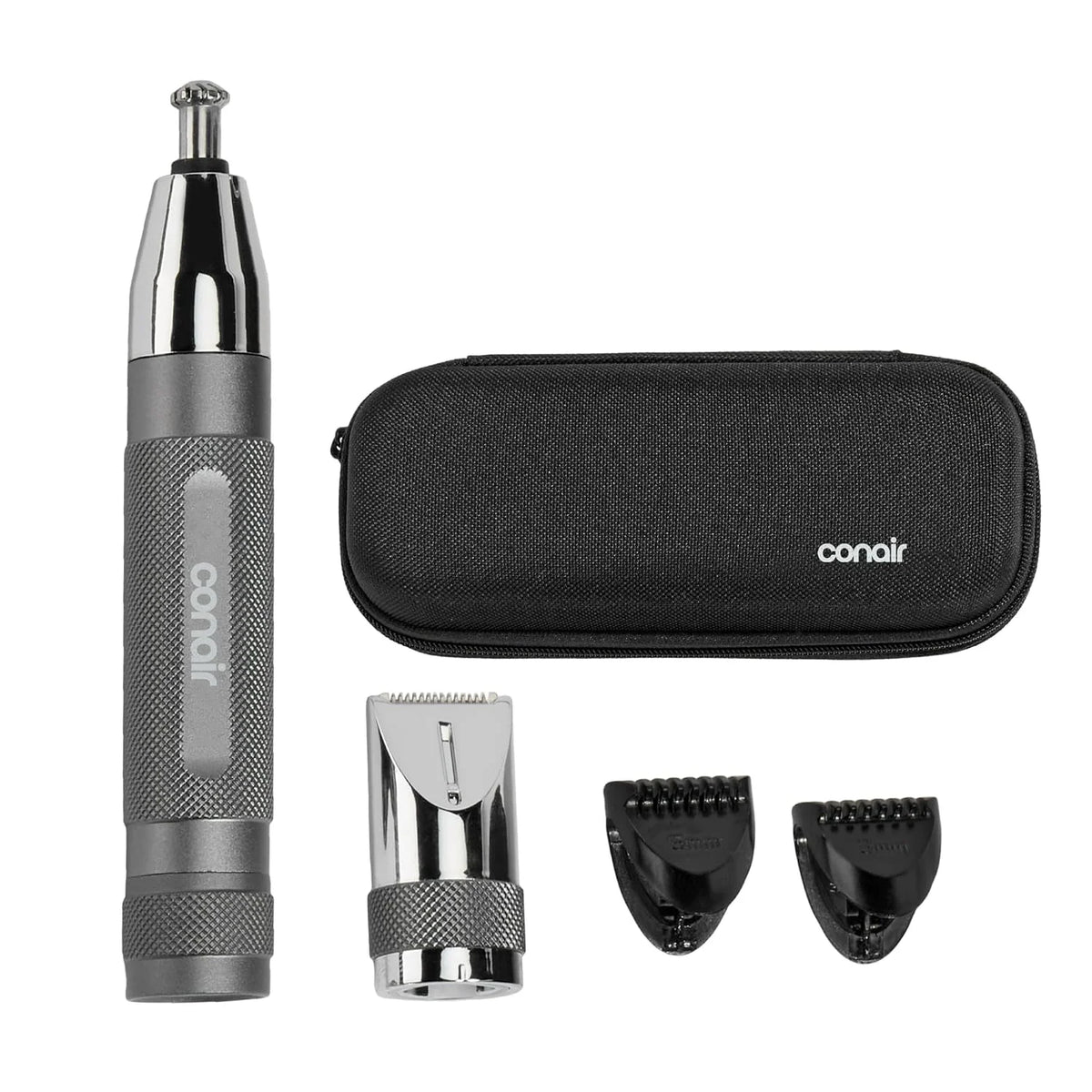 Conair Eyebrow & Nose Hair Trimmer for Men, Cordless, 5-Piece Set