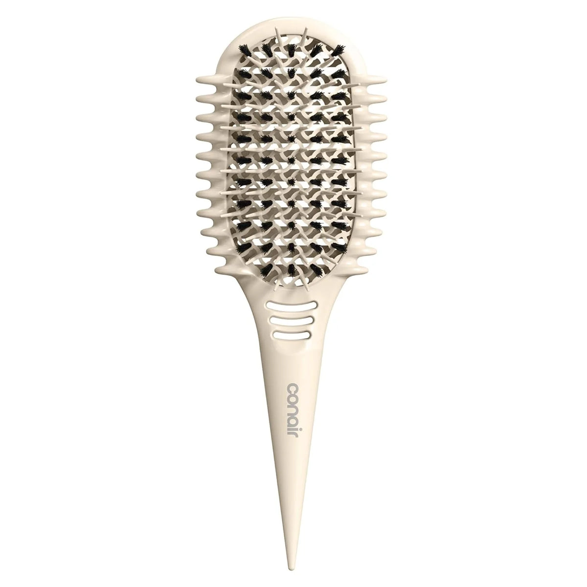 Conair Detangling Brush for Curly Hair, Loose Curls & Long Hair, White