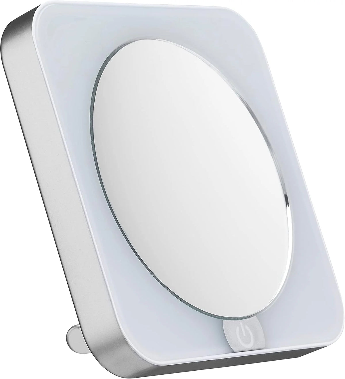 Conair Lighted Makeup Mirror, LED Vanity Mirror, 12X Magnifying Mirror, Compact Travel Mirror with Suction Cup, Battery Operated in White