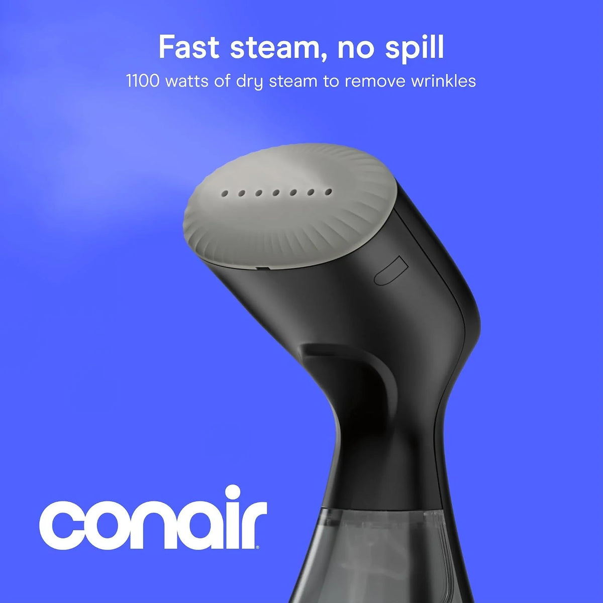 Conair Handheld Steamer for Clothes & Household Fabrics, 1100W, Black