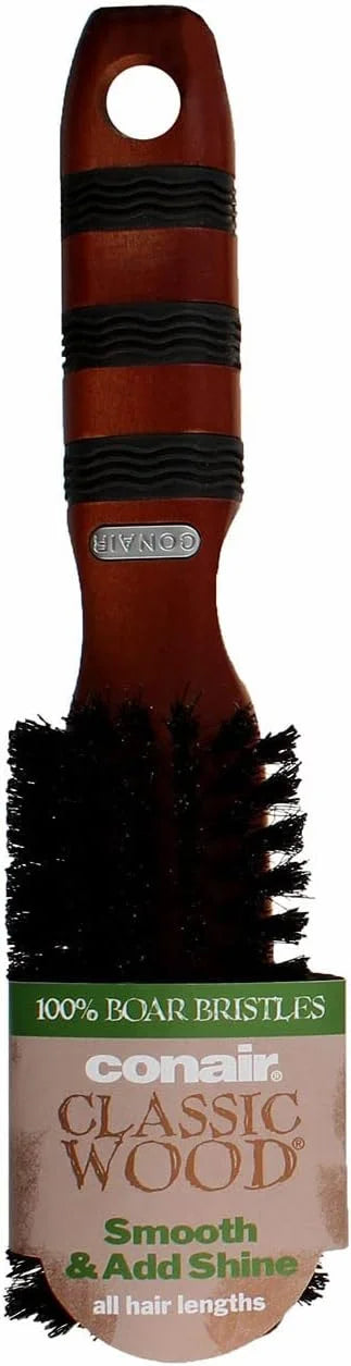 Conair Class Wood Boar Brush, 2.6 Ounce