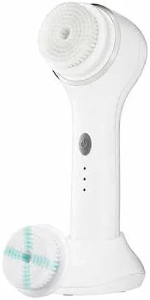 Conair True Glow Sonic Facial Brush Kit, Waterproof and Rechargeable with 2 Brush Heads and Cosmetic Storage Pouch