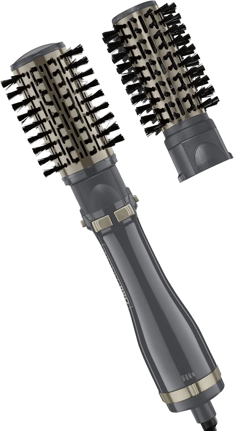 Conair InfinitiPRO Blow Dryer Brush Set, Rotating, 2" & 1" Brush Heads