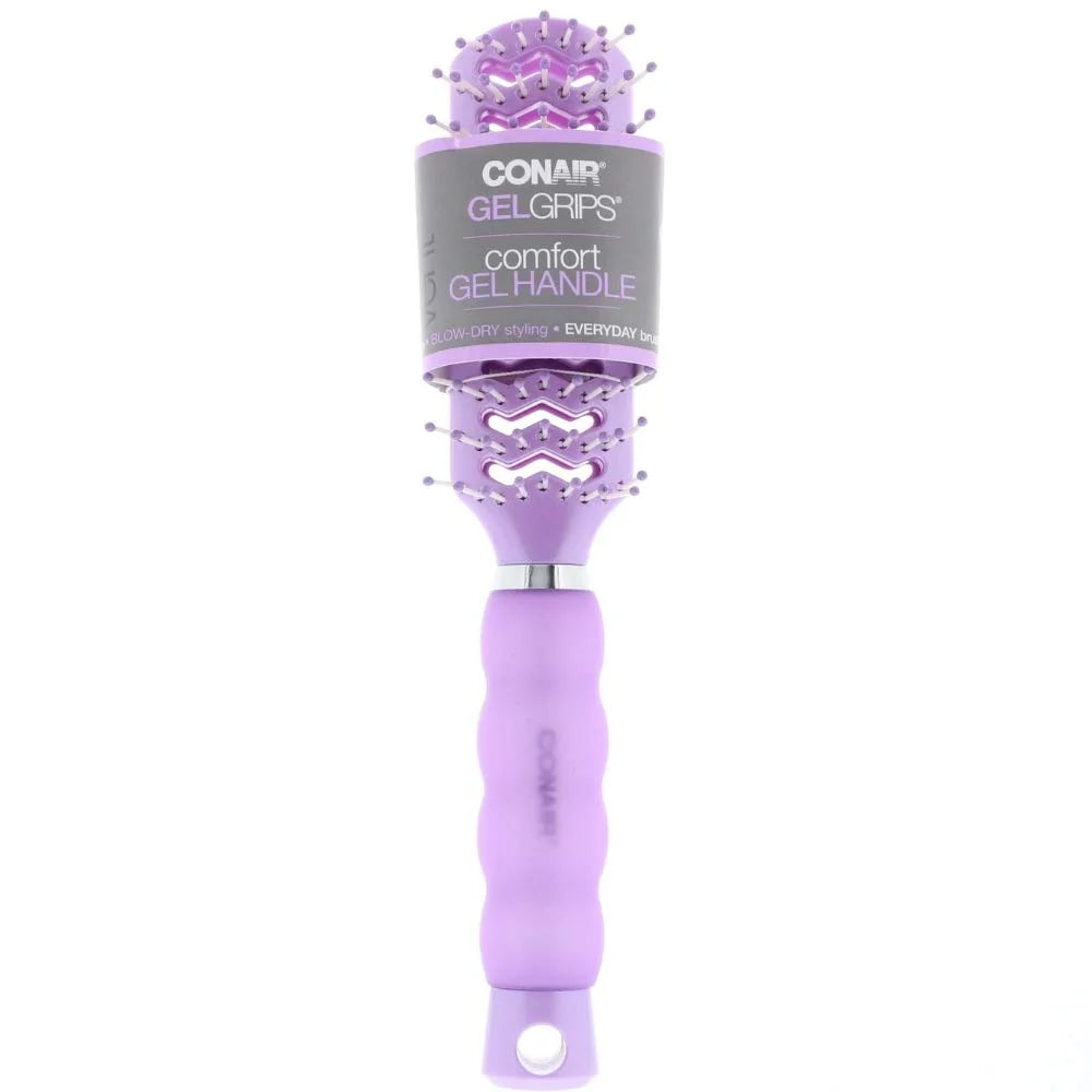 Conair Gel Grips Vent Hair Brush, Color May Vary 1 ea (Pack of 2)