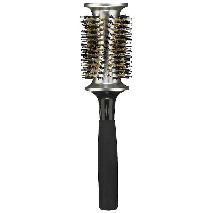 Conair Shiny & Smooth Blowout Brush for Coarse & Thick Hair – Detangling & Smoothing Round Brush, Adds Shine & Reduces Frizz, Ideal for Blow-Drying & Styling, Soft Bristles for Gentle Control