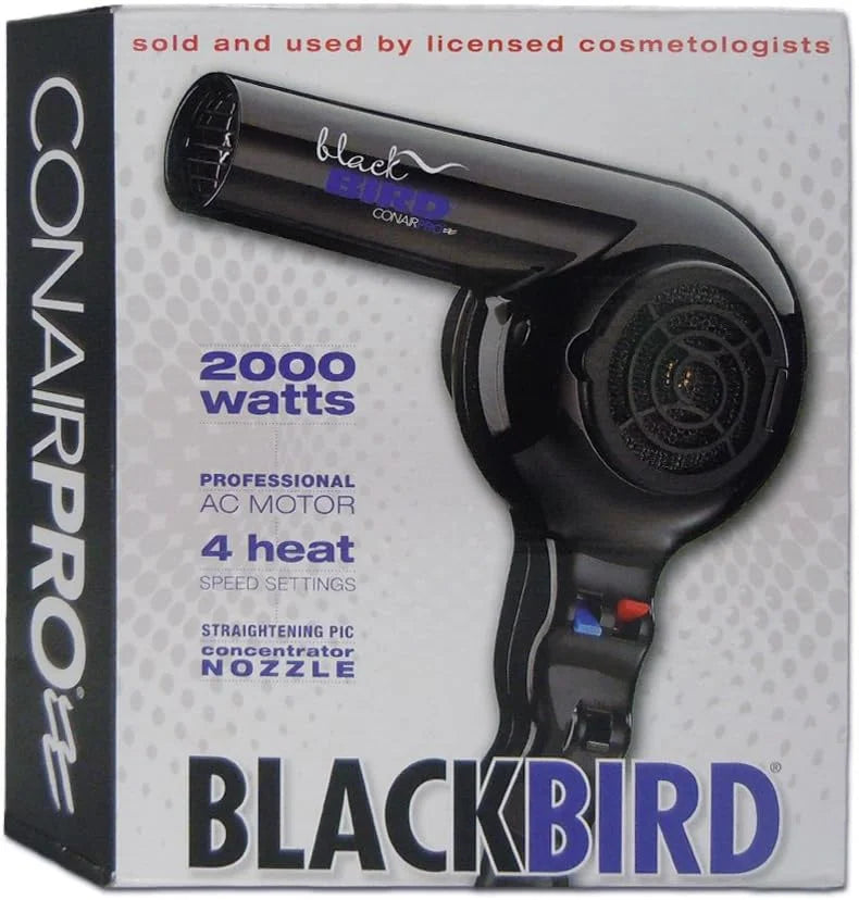 Conair BB075W Pro Blackbird Hair Dryer 2000 Watt