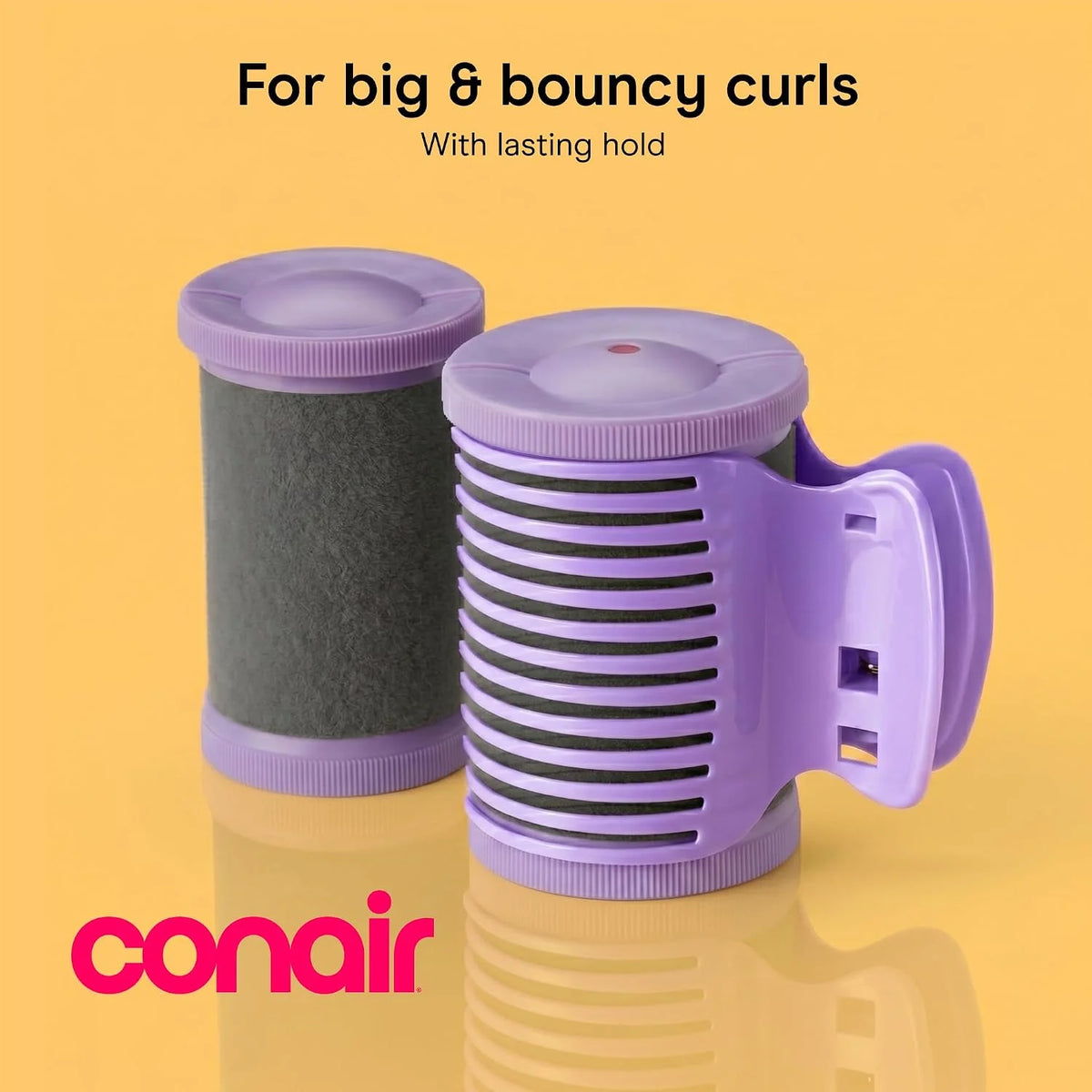 Conair Ceramic Hot Rollers, 1 3/4" & 1 1/2" Rollers, Lavender, 12 Count