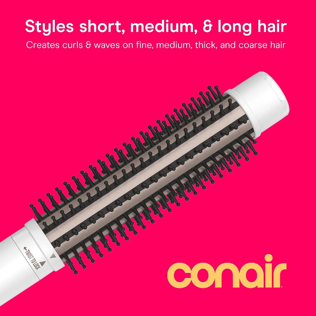 Conair 5-in-1 Multi-Styler, 5 Interchangeable Attachments, Double Ceramic