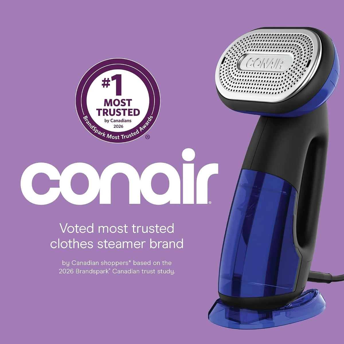 Conair Handheld Steamer and Iron, Smart Sensor Safety Feature, 1875W