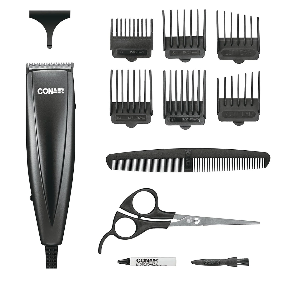 ConairMAN Hair Clippers, Simple Cut, Home Kit, 12-Piece