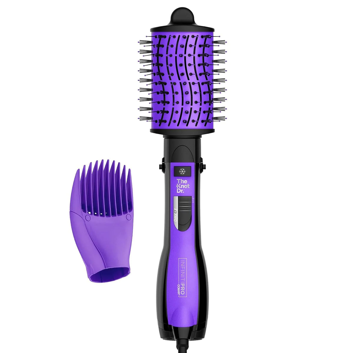 Conair INFINITIPRO The Knot Dr. All-in-One Oval Dryer Brush, Hair Dryer & Volumizer, Hot Air Brush