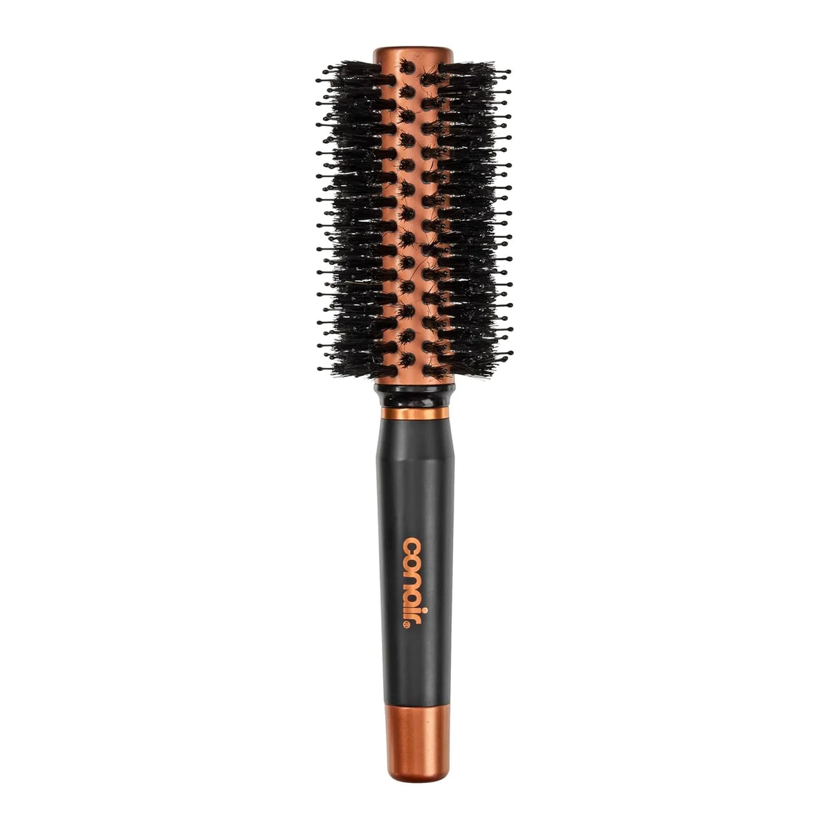 Conair Round Hair Brush, Quick Dry Copper, Boar & Nylon Bristles