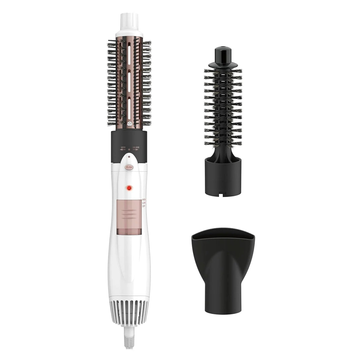 Conair Hot Air Brush, Double Ceramic, 3-in-1, Interchangeable