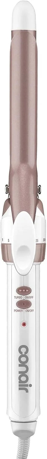 Conair Curling Iron, Double Ceramic, 3/4-in. Barrel, White/Rose Gold